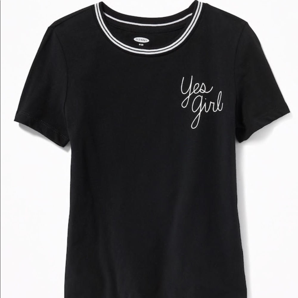 Old Navy Relaxed Graphic Ringer Tee